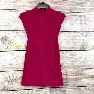 Tea maroon sweater knitted dress